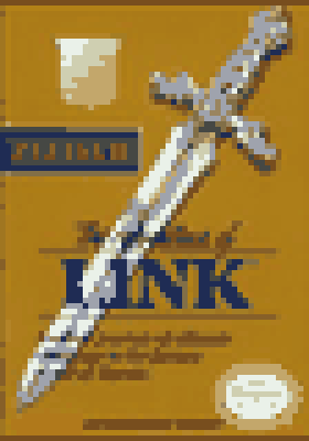 Zelda II cartridge label